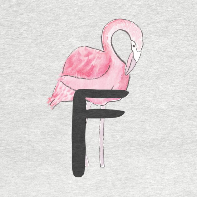 F is for Flamingo by littlebigbit